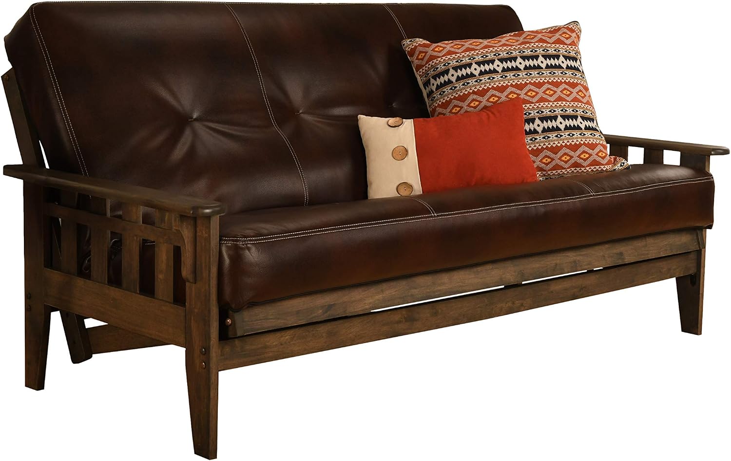 Kodiak Furniture Tucson Full Size Futon Set, Oregon Trail Java
