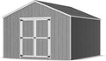 Little Cottage Co. 12x14 Value Gable Shed with Floor, Outdoor Wood Storage Do-It-Yourself Precut Kit