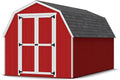 Little Cottage Co. 8x14 Value Gambrel Barn with 4 ft. Sidewalls with Floor, Outdoor Wood Storage Shed Do-It-Yourself Precut Kit