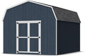 Little Cottage Co. 12x14 Value Gambrel Barn with 6 ft. Sidewalls with Floor, Outdoor Wood Storage Shed Do-It-Yourself Precut Kit