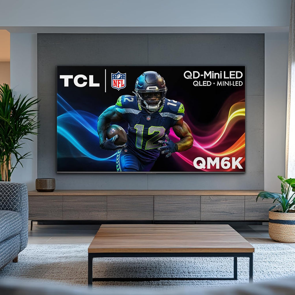TCL 75 Inch Class QM6K Series | Mini LED QLED 4K HDR | 75QM6K, 2025 Model | 120HZ-144HZ High Brightness Smart Google TV Dolby Atmos Onkyo Audio | Voice Remote Alexa Gaming Streaming Television