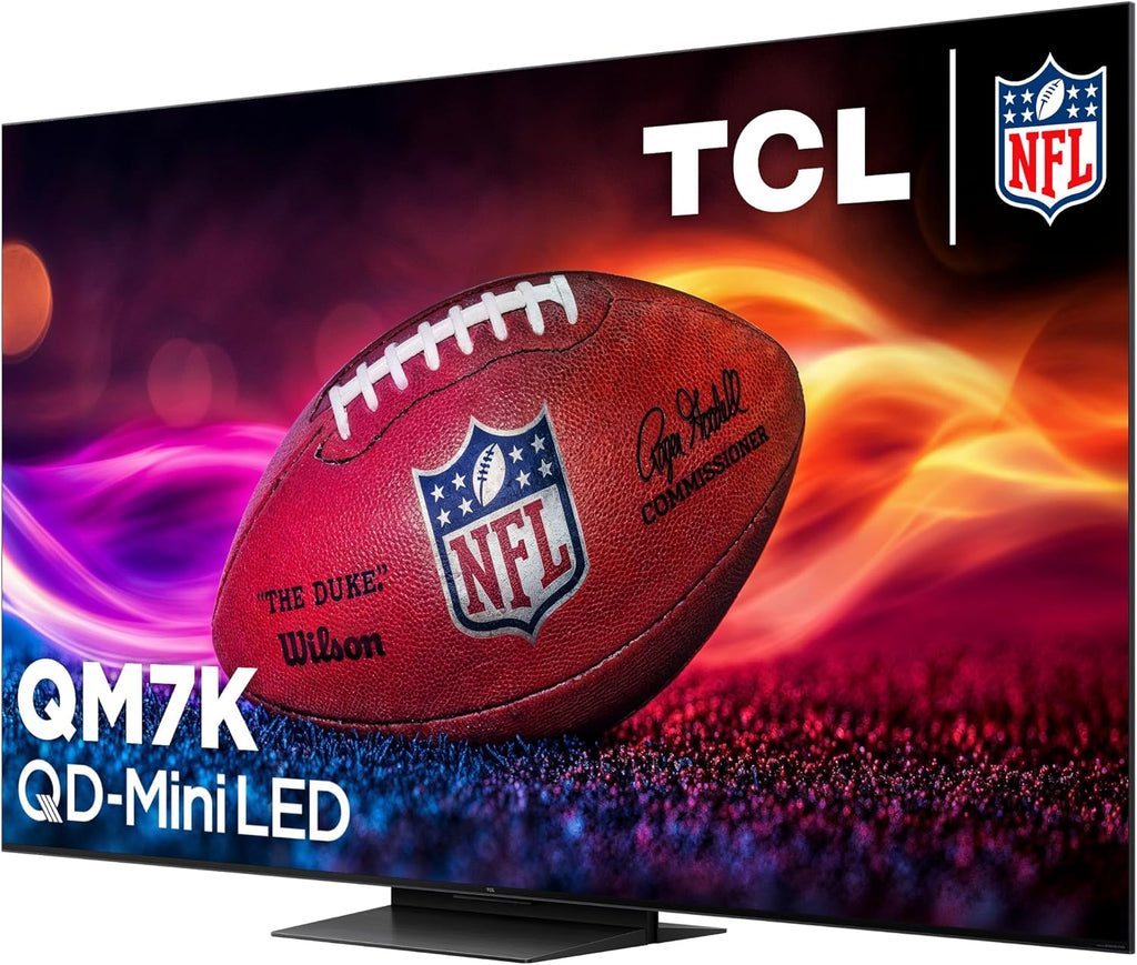 TCL 65 Inch Class QM7K Series | Mini LED QLED 4K HDR | 65QM7K, 2025 Model | 120HZ-144HZ Anti Reflective Screen Smart Google TV Dolby Atmos Onkyo Audio | Voice Remote Alexa Gaming Streaming Television