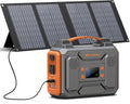 Solar Power Bank Generator with Panels, 300W Portable Power Station with Solar Panel 40W, 110V Pure Sine Wave AC Outlet Battery Generator for Outdoor RV Camping Laptop Home Use with Solar charger