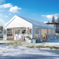 GARTOO 20' x 30' Canopy Party Tent & Carport - Heavy Duty Outdoor Wedding Gazebo with 4 Sand Bags, Event Shelter Canopy for Outdoor Event, Wedding, Birthday Party