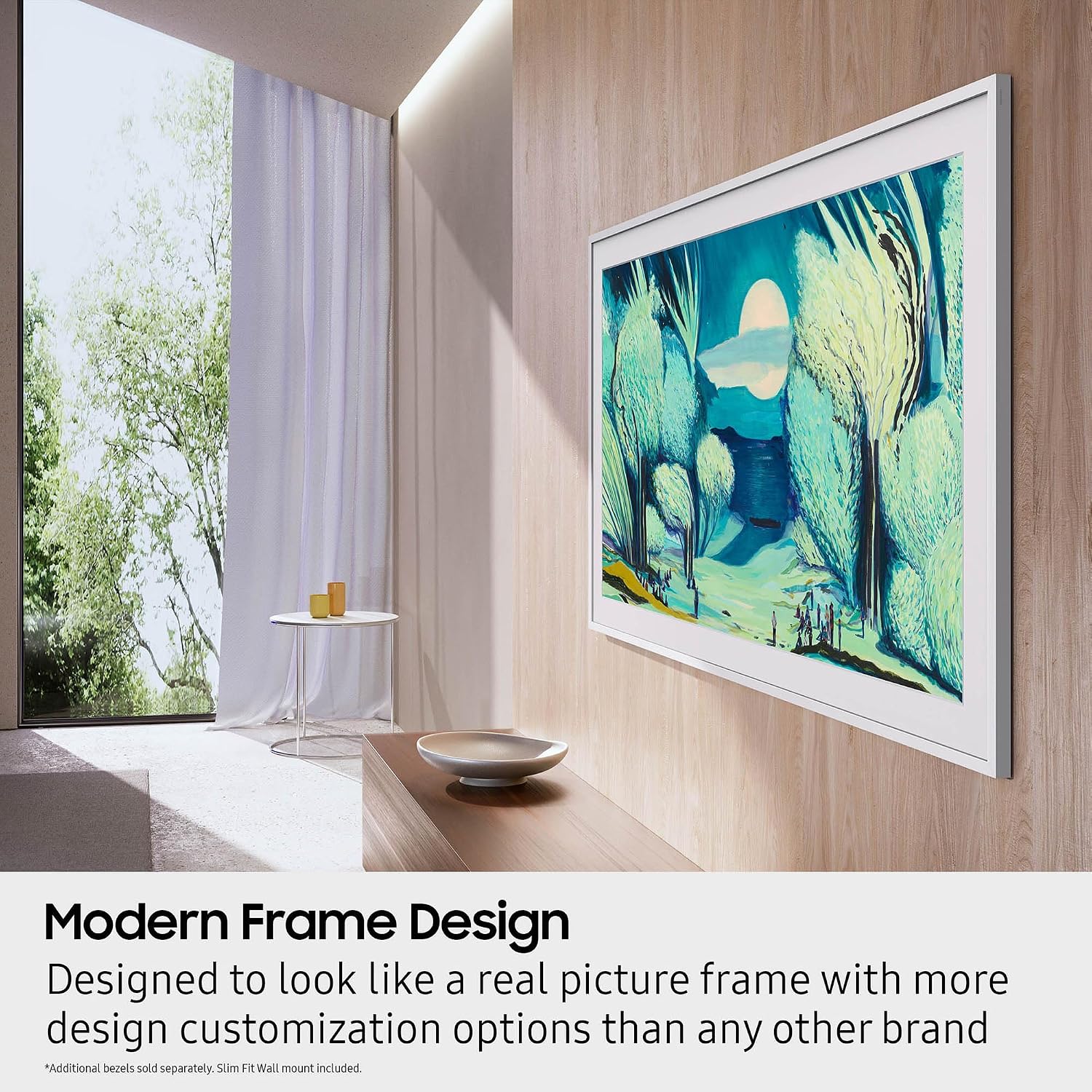 Samsung 43-Inch Class The Frame LS03F 4K QLED Smart TV (2025 Model) Slim Fit Wall Mount, Modern Frame Design, NQ4 AI Gen2 Processor, Art Mode, Artful Picture Quality, Samsung Vision AI, Alexa Built-in