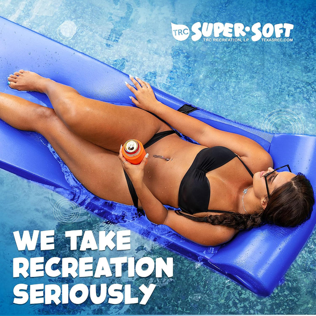 TRC Recreation Sunsation Thick Foam Pool Float Lounger w/Headrest for Lounging & Sunbathing in Swimming Pools, Beaches & Lakes