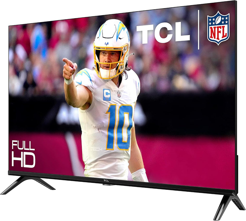 TCL 43-Inch Class S3 1080p LED Smart TV with Google TV (43S350G, 2023 Model), Google Assistant Built-in with Voice Remote, Compatible with Alexa, Streaming FHD Television,Black