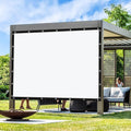 Artpuch Outdoor Pergola Shade Cover 14x20 FT Sun Shade Cloth with Grommets White Commercial Grade Patio Privacy Screen Shade Canopy (Customized Available) GN09