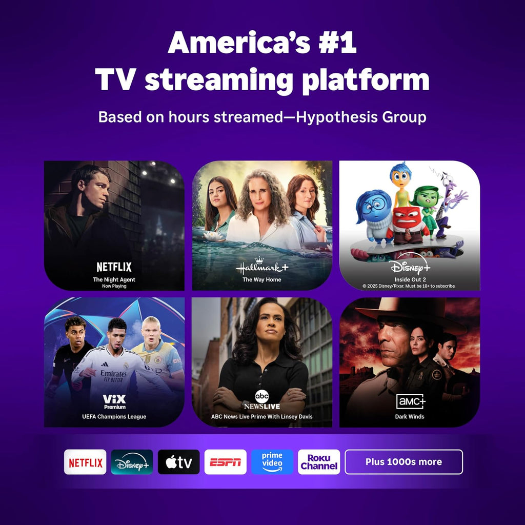 Roku Smart TV – 55-Inch Pro Series, Mini-LED TV – RokuTV with Backlit Voice Remote Pro – Flat Screen 4K QLED Television with 120Hz Refresh Rate & Dolby Vision IQ, Live News, Sports, Entertainment