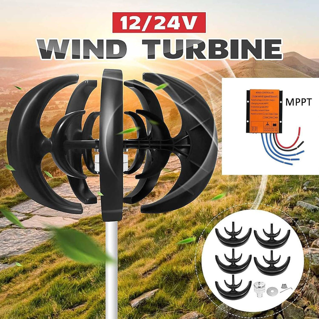 12V 24V Wind Generator Kit for Vertical Axis Turbine, 3-Phase Permanent Magnet, DIY Solar Windmill Model, Renewable Energy Teaching Tool, Eco-Friendly Science Project