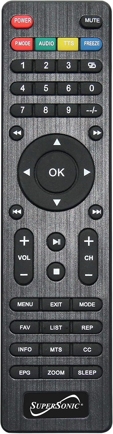 Supersonic SC-2816 16-Inch Widescreen LED TV with Crisp Display, USB/MMC/HDMI Inputs, Rechargeable Battery, FM Radio, and AC/DC Compatibility - Perfect for RVs, Home, and On-The-Go Entertainment