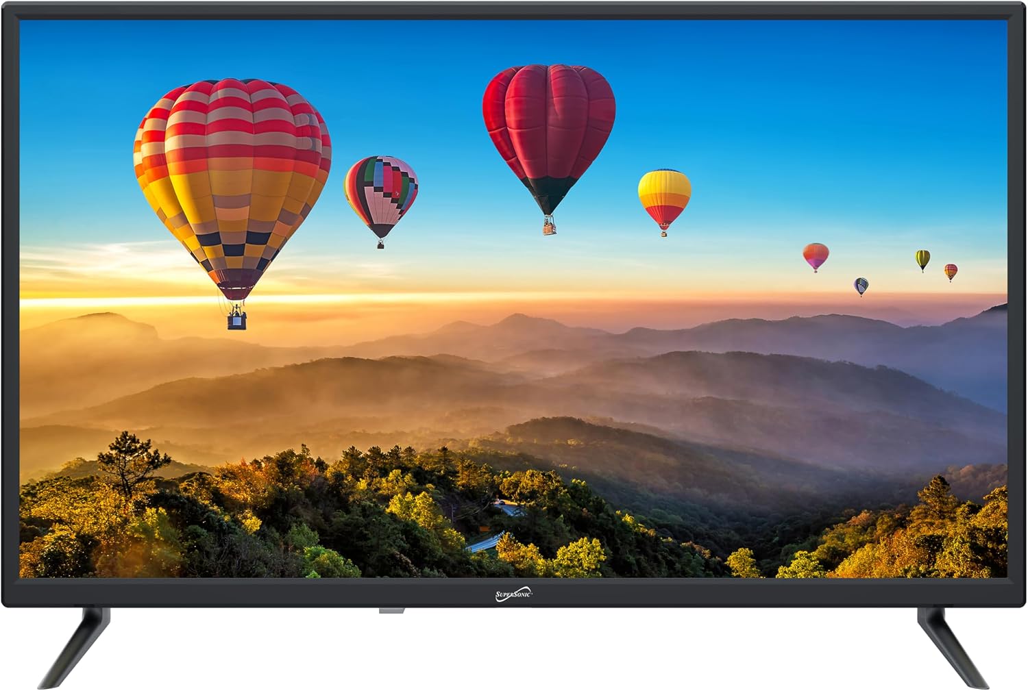 Supersonic SC-3210 31.5-Inch DLED HDTV with ATSC & NTSC, HDMI Input, USB Compatibility, 1080p Resolution, Dynamic Contrast, Wide Viewing Angle, Digital Noise Reduction, Audio Options, Multi-Language
