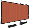 Shade&Beyond Customized Size 90% Sun Shade Cloth with Grommets, 14' X 20' Pergola Shade Cover Canopy, Mesh Tarp Sun Screens for Patio, Outdoor, Garden, Backyard GN02, Rust Red
