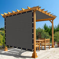 Amagenix 90% Dark Grey Sun Shade Cloth with Grommets, 12'X 16' Sun Screens Pergola Shade Cover Canopy for Outdoor Garden Patio Porch