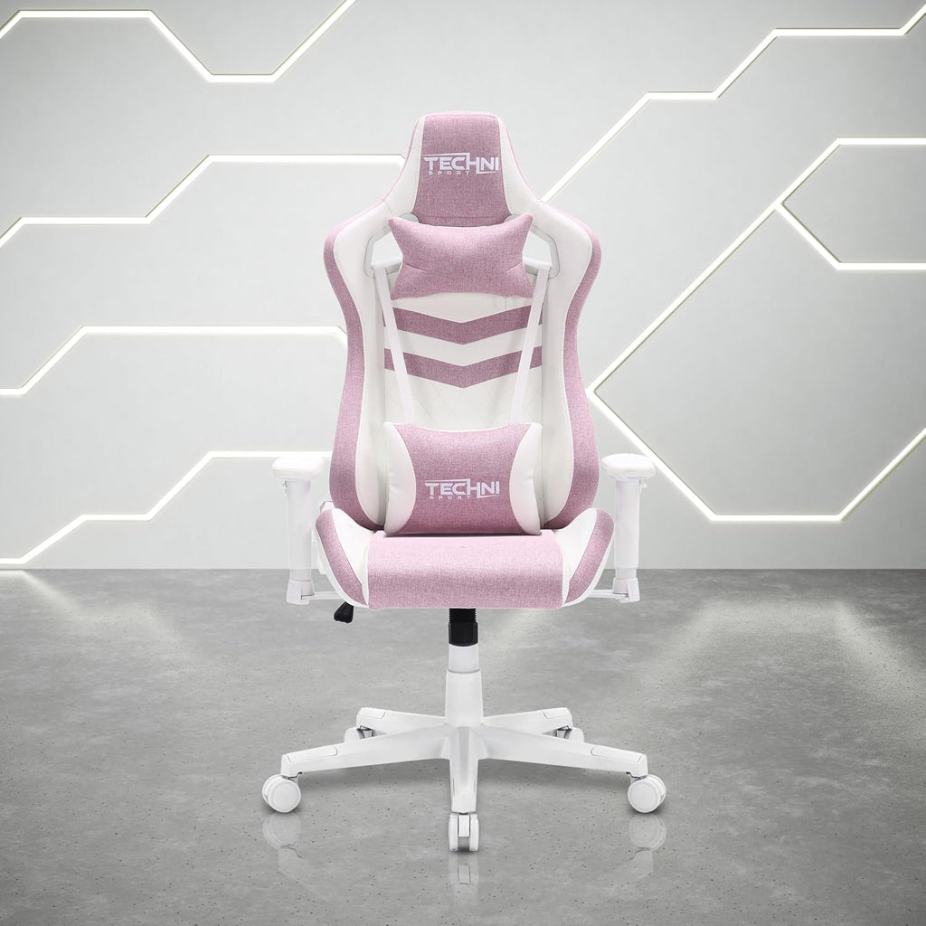400 Lb Ergonomic High-Back Gaming Chair for Adults,Office Computer Reclining Desk Chairs with Armrests,150° Recline,Lumbar Support,Swivel Comfy Cute Chairs for Home,Small Spaces Furniture,Pink