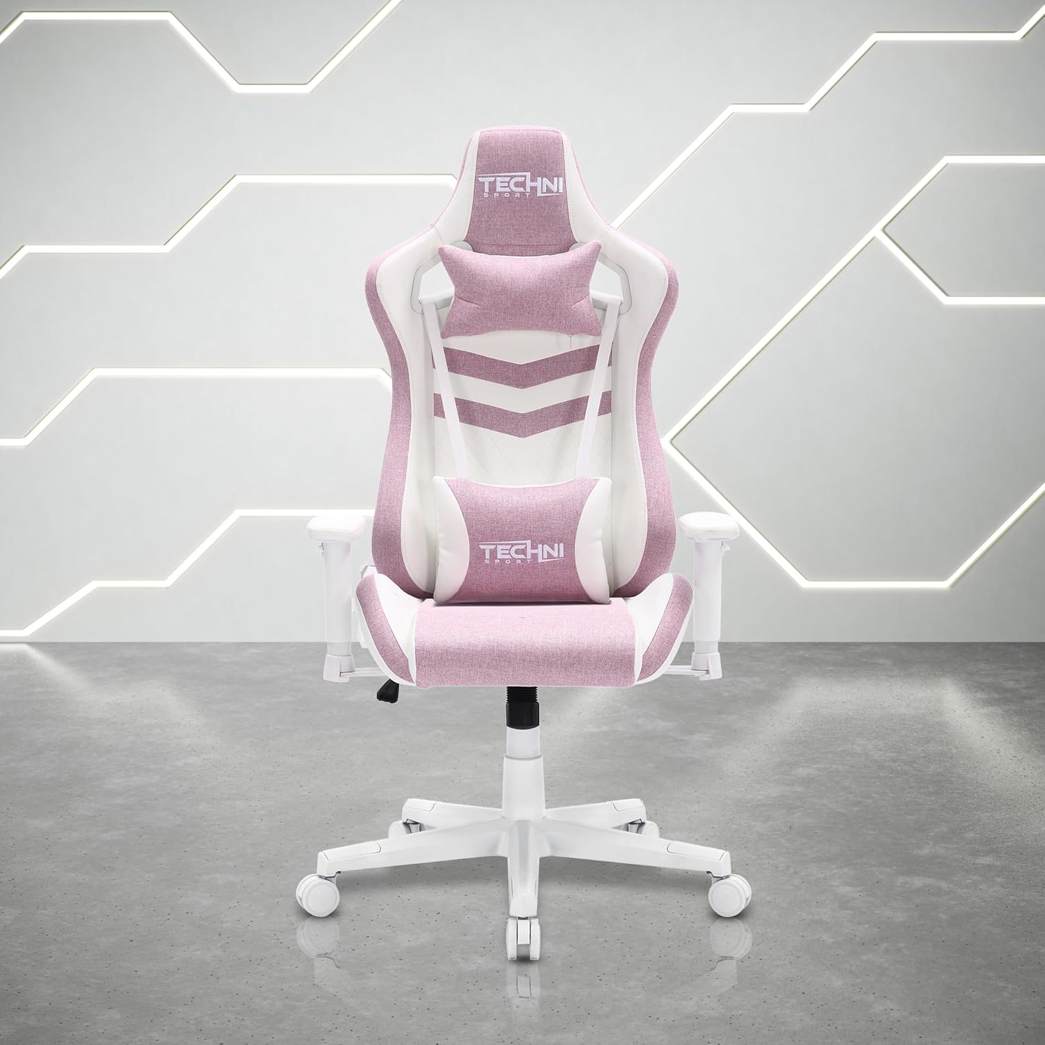 400 Lb Ergonomic High-Back Gaming Chair for Adults,Office Computer Reclining Desk Chairs with Armrests,150° Recline,Lumbar Support,Swivel Comfy Cute Chairs for Home,Small Spaces Furniture,Pink