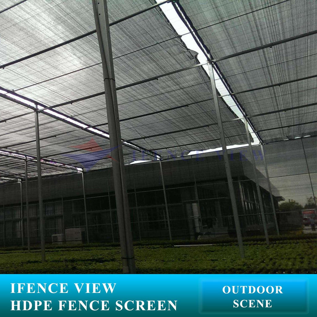 Ifenceview 20' x 5' Black Fence Privacy Screen Fence Cover Panels Mesh Net for Construction Site Yard Driveway Garden Pergolas Gazebos Railing Canopy Awning 165 GSM