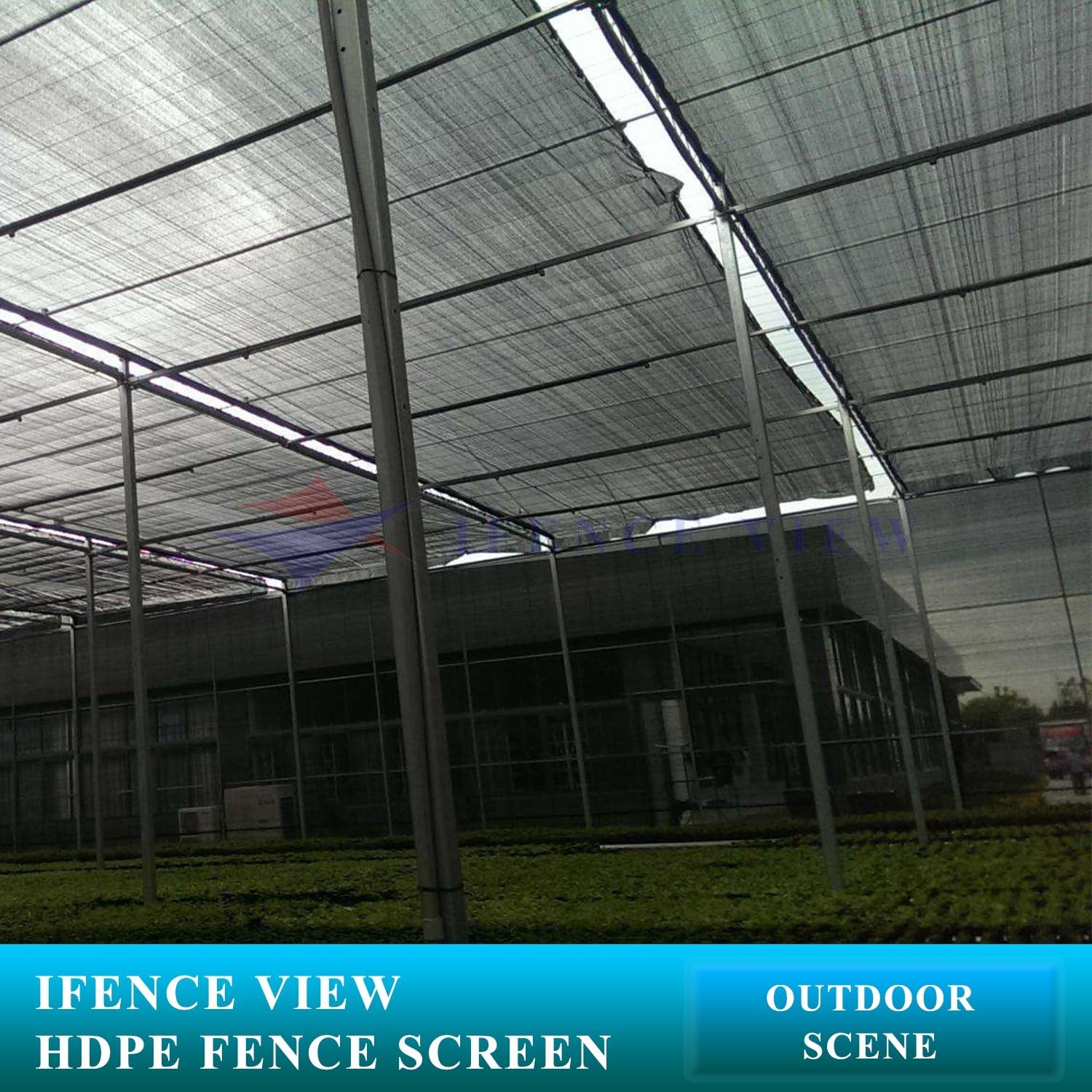 Ifenceview 20' x 5' Black Fence Privacy Screen Fence Cover Panels Mesh Net for Construction Site Yard Driveway Garden Pergolas Gazebos Railing Canopy Awning 165 GSM