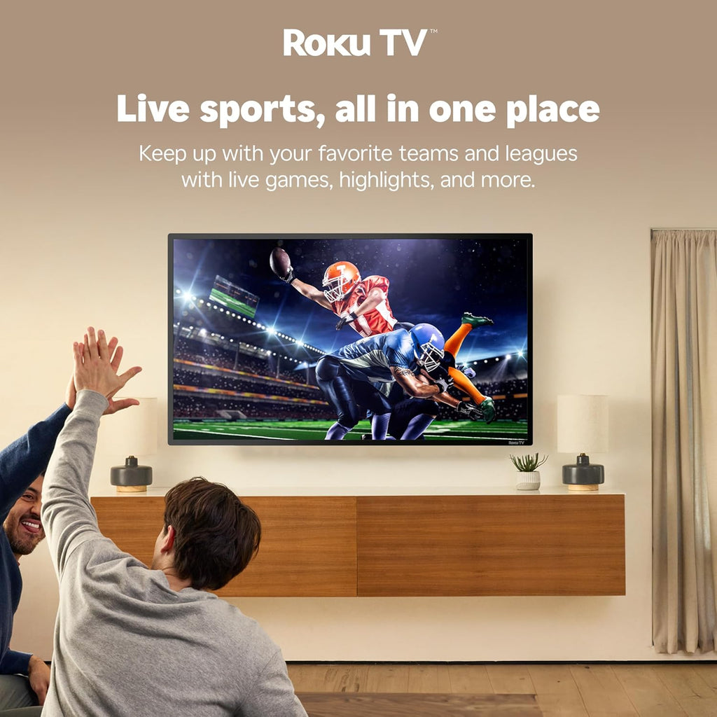 Hisense 32-Inch Class A4 Series HD 720p Smart Roku TV with Alexa Compatibility (32A4HNR) - Dolby Audio, Slim Bezel Design, Google Assistant