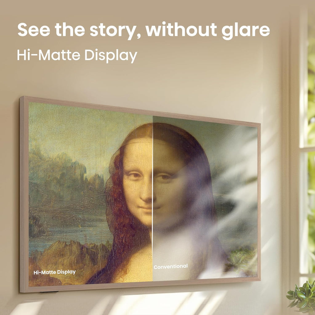 Hisense 50' Hi-QLED S7 CanvasTV Series 4K UHD Google Smart Art TV (50S7SG, 2026 New) - Art Mode, Anti-Glare Panel, Dolby Vision HDR, Hi-Matte Display, Frame & UltraSlim Wall Mount Included