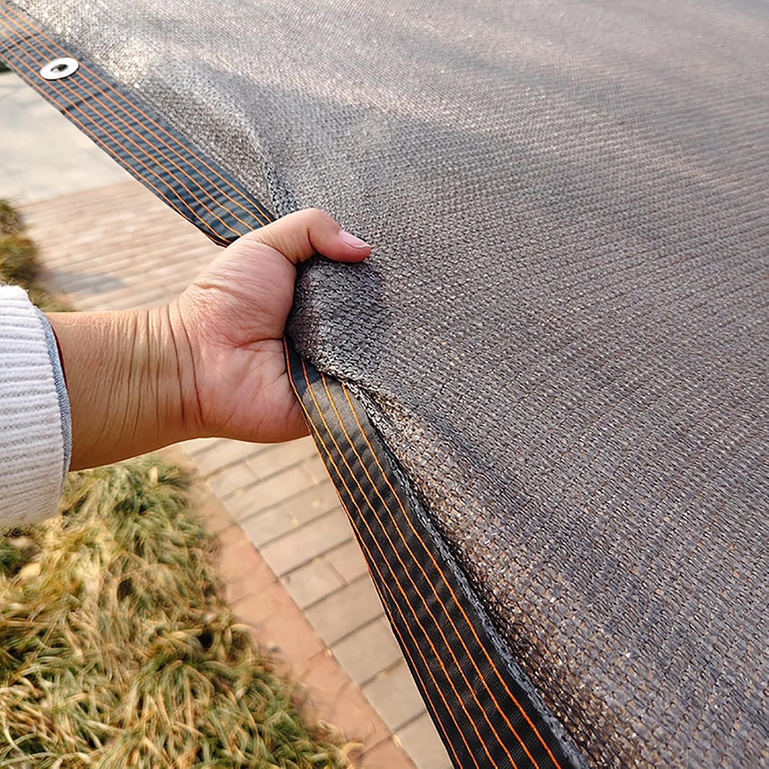 Garden/Patio Shade Cloth for Plants,Pergola Canopy, Sun Shade Sail, Breathable Awning Roof, for Patio, Backyard, Gazebo, Deck and Plant Heat Protection(7x12m/22.97x39.37ft)