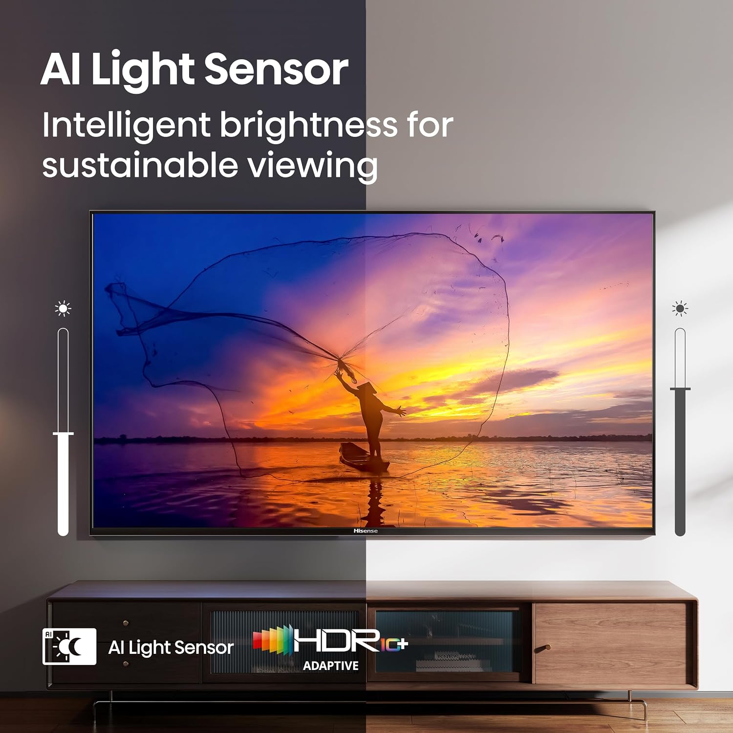 Hisense 50' E6 Cinema Series Hi-QLED 4K UHD Smart Fire TV (50E6QF, 2025 Model) - AI Light Sensor, Dolby Vision · Atmos, Voice Remote with Alexa, Motion Rate 120, HDR 10+ Adaptive, Game Mode Plus