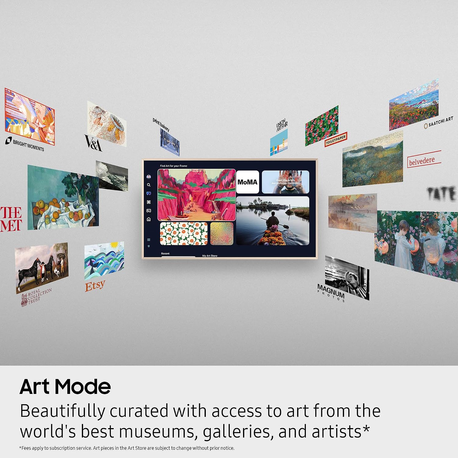 Samsung 65-Inch Class The Frame Pro LS03FW 4K Neo QLED Mini LED Smart TV (2025 Model) Slim Fit Wall Mount, Modern Frame Design, Wireless One Connect, NQ4 AI Gen3 Processor, Art Mode, Alexa Built-in