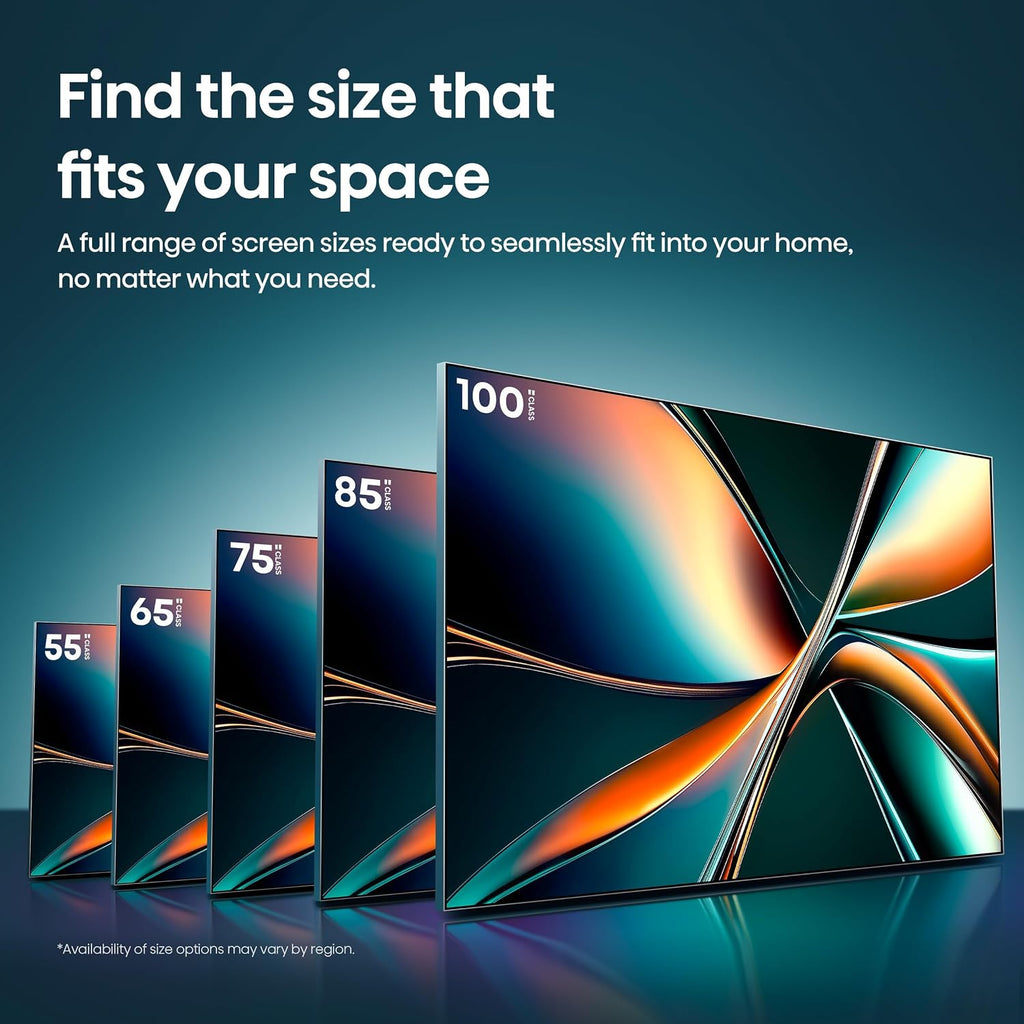 Hisense 55' Class U6 Series Mini-LED 4K UHD Smart Fire TV (55U65QF, 2025 Model) - QLED, Native 144Hz, HDR10+, Dolby Vision IQ, Dolby Atmos, Game Mode Pro, ALLM, Alexa Built in, Black