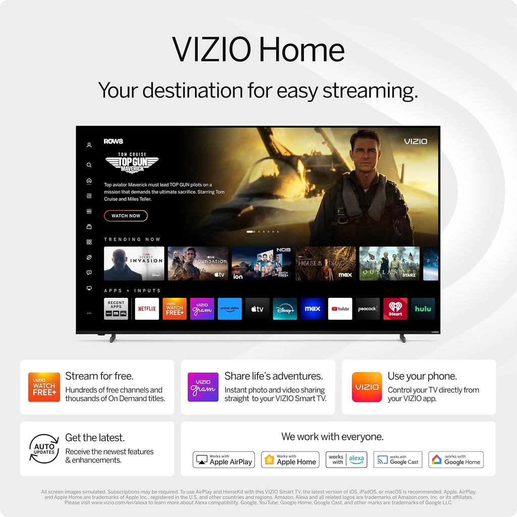 VIZIO 40-inch Full HD 1080p Smart TV with DTS Virtual: X, Alexa Compatibility, Chromecast Built-in, Bluetooth Headphone Capable (Renewed)