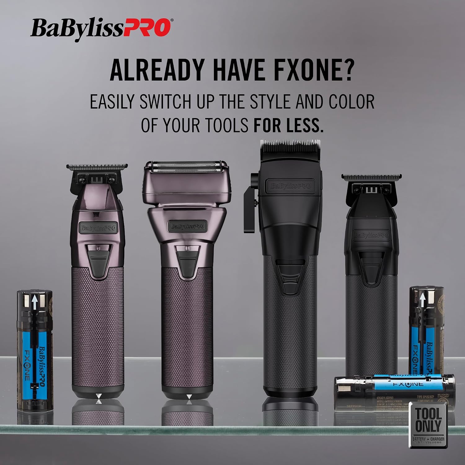 BaBylissPRO® FXONE Tool ONLY Hair Trimmer + Electric Double Foil Shaver Sets