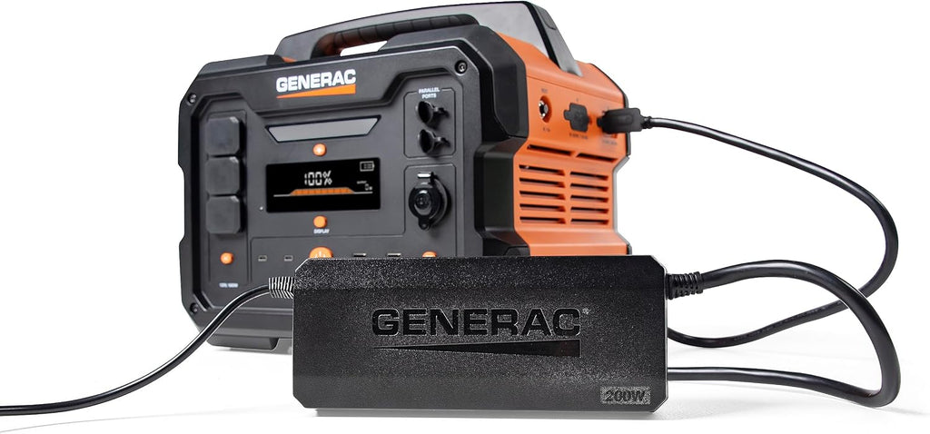 Generac GB1000 1086Wh Portable Power Station with Generac 8031 Charge Enhancer 200W Charger