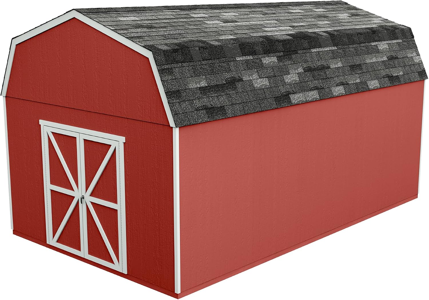 Handy Home Products Hudson 12x20 Do-it-Yourself Wooden Storage Shed with Floor Kit- Does not Include Paint or Roofing Shingles