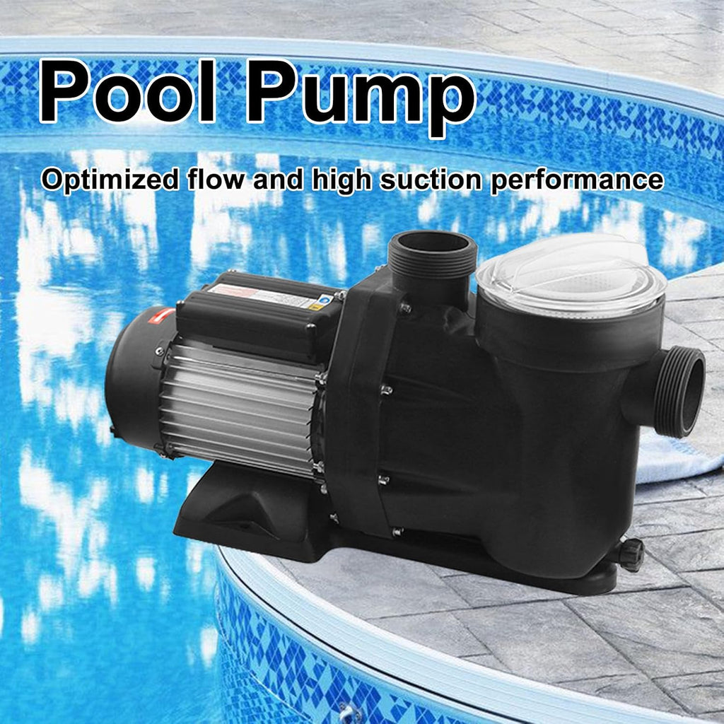 Above Ground Pool Pump/2HP Swimming Pool Pump 8120GPH In/Above Ground Pool Pump with High Efficiency and Low Noise,Apply to Water Circulation in Filtration System
