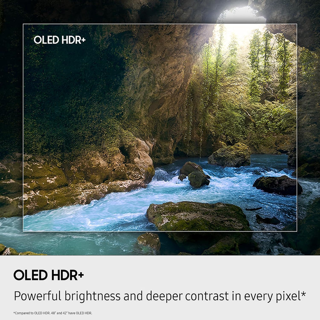 Samsung 42-Inch Class OLED S90F 4K Smart TV (2025 Model) NQ4 AI Gen3 Processor, Upscaling Pro, HDR +, Motion Xcelerator 144Hz, Vision, Alexa Built-in