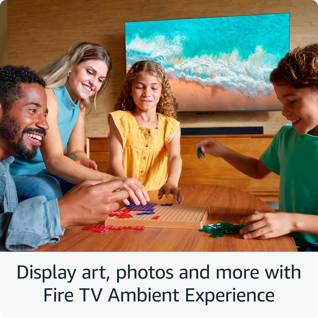 Amazon Fire TV 50' Omni QLED Series 4K UHD smart TV, Dolby Vision IQ, Fire TV Ambient Experience, local dimming, hands-free with Alexa