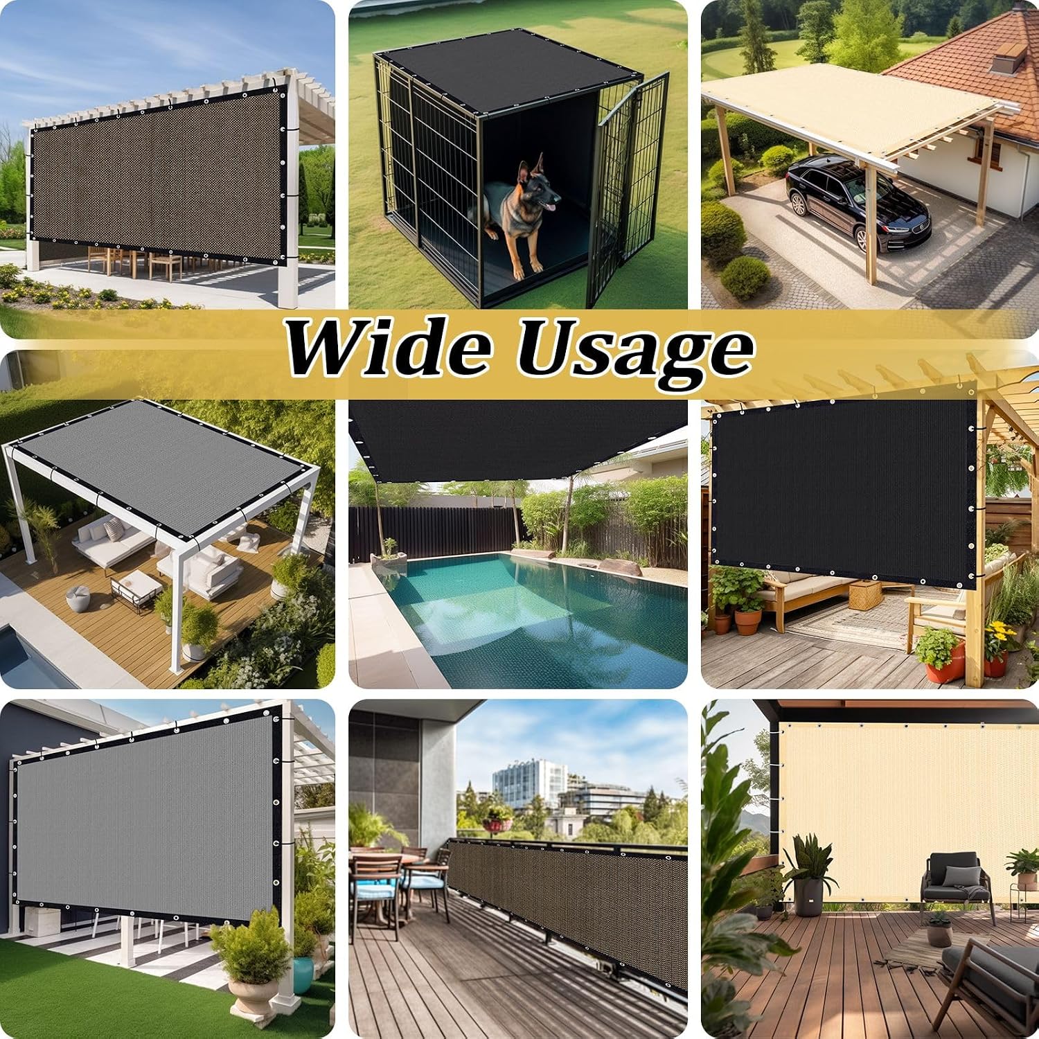 Shade&Beyond Customized Size 90% Sun Shade Cloth with Grommets, 14' X 20' Pergola Shade Cover Canopy, Mesh Tarp Sun Screens for Patio, Outdoor, Garden, Backyard GN08, Rust Red