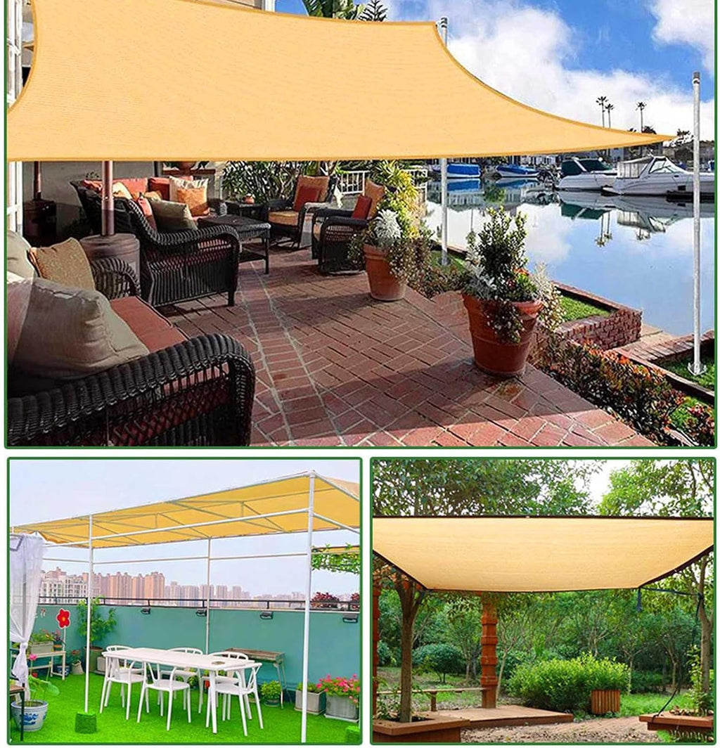 KAnduo Sunblock Net 6x6 6x12 6x16 19x20ft Shade Cloth -90% Sunshade Awning Cover Privacy Screen Net for Patio Pergola Gazebo Porch Backyard Lawn Garden(26.2x59.1FT)