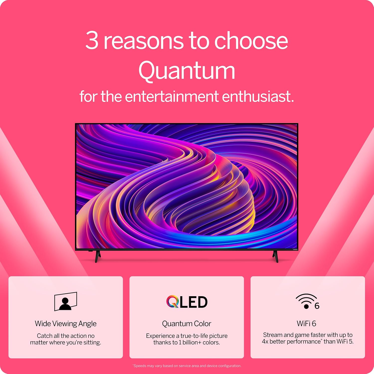 VIZIO M55Q6L4 55 in.; Class Quantum 4K QLED HDR Smart TV