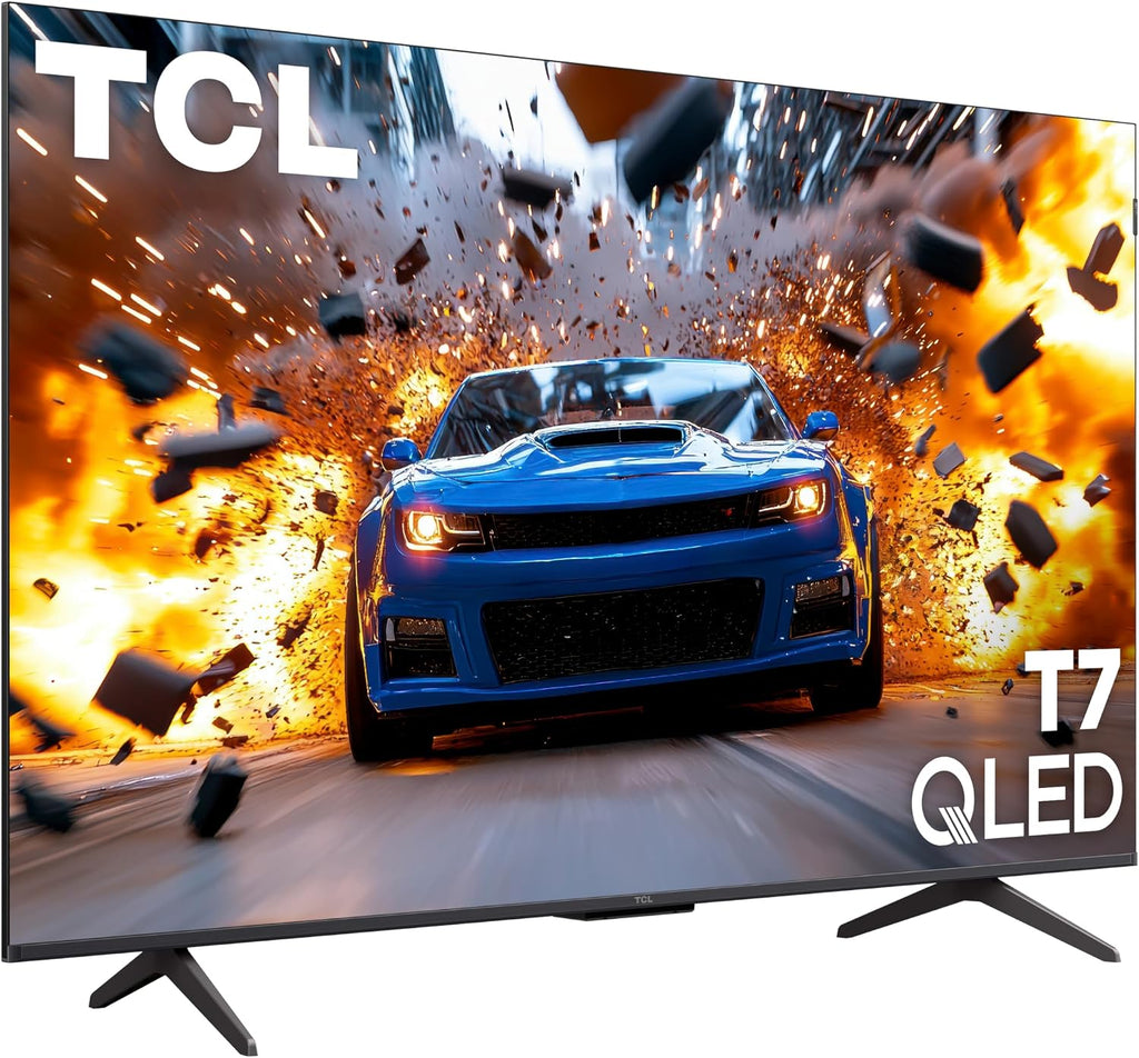 TCL 55 Inch Class T7 Series | 4K QLED HDR | 55T7, 2025 Model | 120HZ Refresh Rate High Brightness Smart Google TV Dolby Atmos Audio | Voice Remote Alexa Gaming Streaming Television