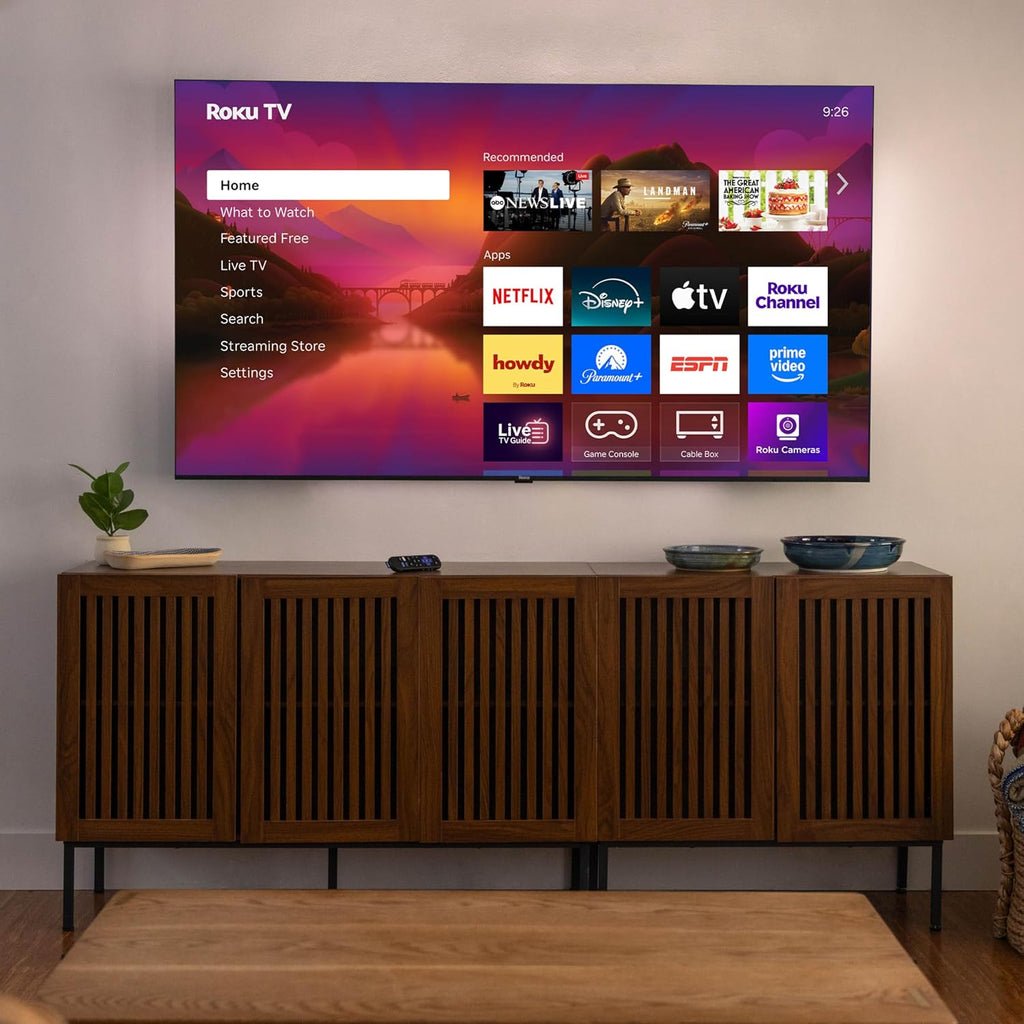 Roku Smart TV – 55-Inch Plus Series, Mini-LED TV – RokuTV with Enhanced Voice Remote – Flat Screen 4K QLED Television with Dolby Vision & Wi-Fi for Streaming Live Local News, Sports