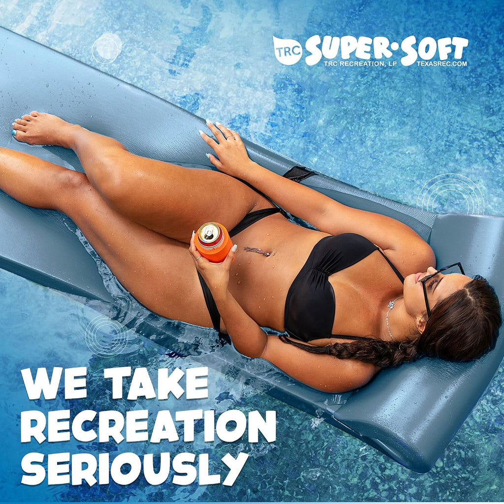 TRC Recreation Sunsation Thick Foam Pool Float Lounger w/Headrest for Lounging & Sunbathing in Swimming Pools, Beaches & Lakes