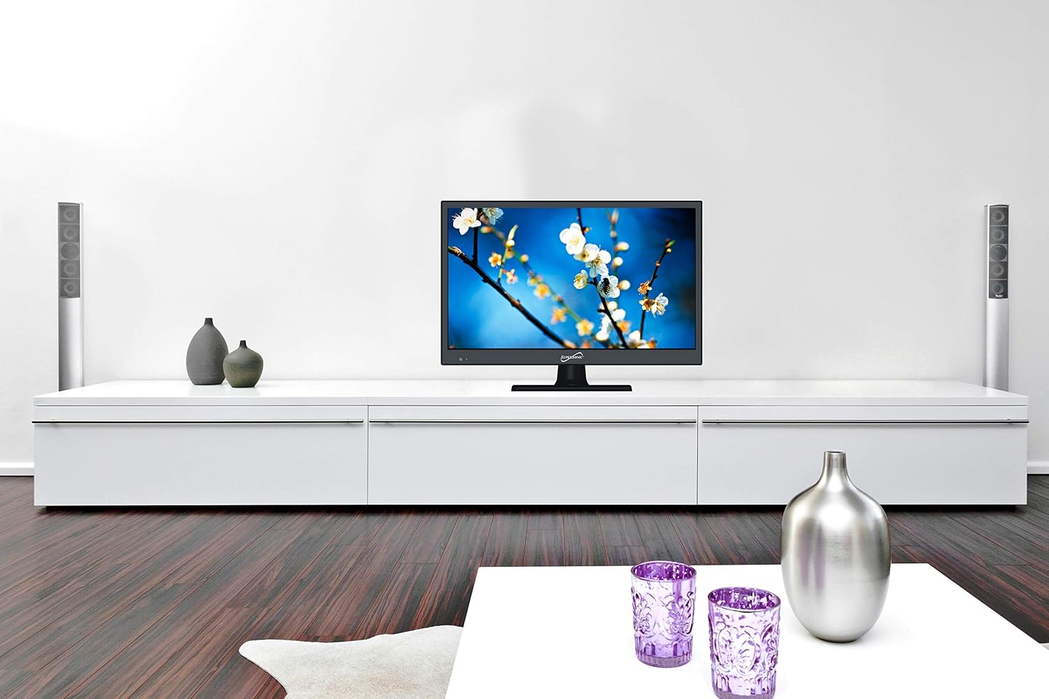 Supersonic SC-1311 13-Inch DLED HDTV with Dual Tuners, HDMI Input, Stunning 1080p Resolution, 16:9 Aspect Ratio, Vibrant Colors, USB Playback, Wall Mountable Design and AC/DC Compatibility