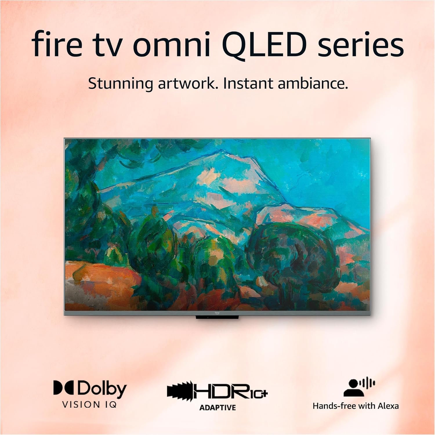 Amazon Fire TV 43' Omni QLED Series 4K UHD smart TV, Dolby Vision IQ, Fire TV Ambient Experience, hands-free with Alexa
