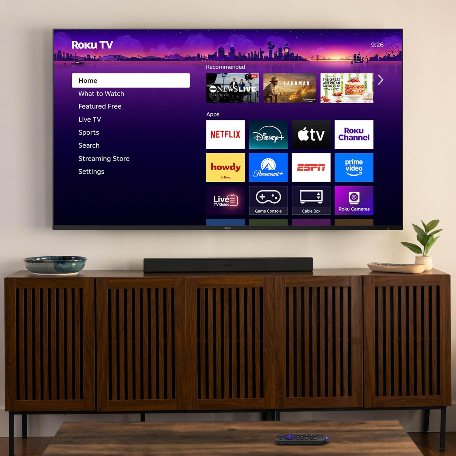 Roku Smart TV – 55-Inch Pro Series, Mini-LED TV – RokuTV with Backlit Voice Remote Pro – Flat Screen 4K QLED Television with 120Hz Refresh Rate & Dolby Vision IQ, Live News, Sports, Entertainment