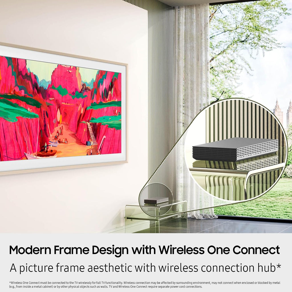 Samsung 85-Inch Class The Frame Pro LS03FW 4K Neo QLED Mini LED Smart TV (2025 Model) Slim Fit Wall Mount Modern Frame Design with Wireless One Connect, NQ4 AI Gen3 Processor, Art Mode, Alexa Built-in