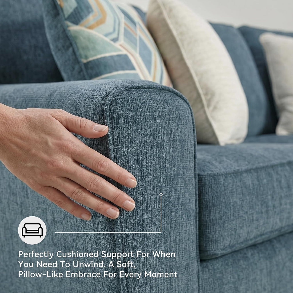 Signature Design by Ashley Cashton Casual Sofa for Living Room, Blue