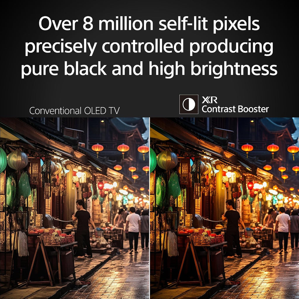 Sony BRAVIA 8 II 55 Inch TV, QD OLED, 4K Smart Google TV, XR Processor with AI Technology, Ultra Slim Design, 120hz Television, Dolby Vision/Atmos, Exclusive Features for PS5, K-55XR80M2