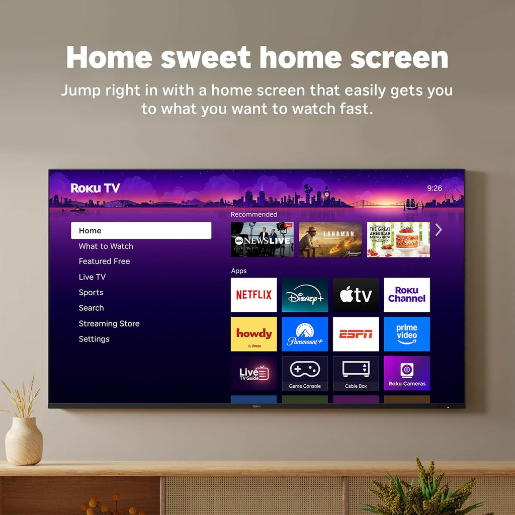 Roku Smart TV – 55-Inch Pro Series, Mini-LED TV – RokuTV with Backlit Voice Remote Pro – Flat Screen 4K QLED Television with 120Hz Refresh Rate & Dolby Vision IQ, Live News, Sports, Entertainment