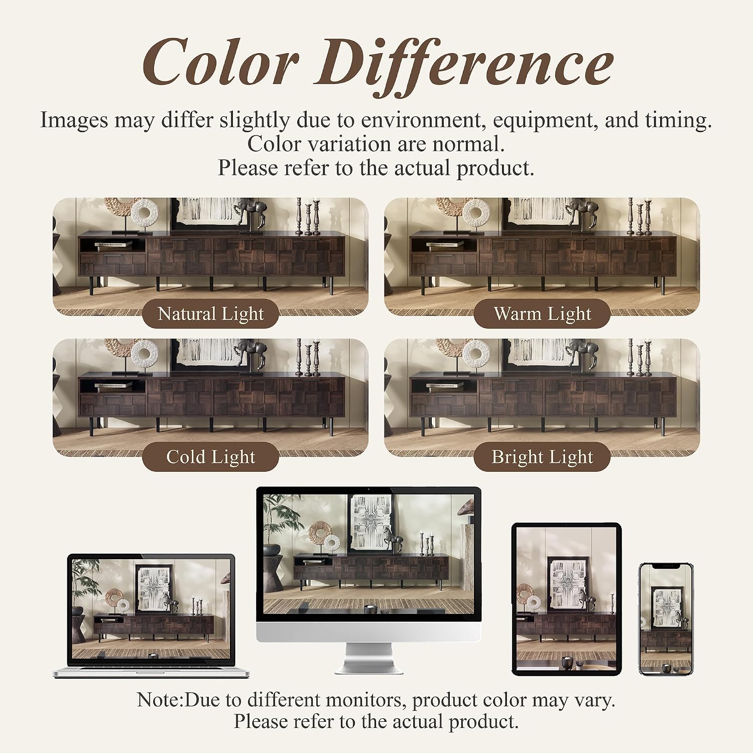 Merax 78' TV Stand for TVs Up to 85', Modern Entertainment Center with Drawer, 3 Doors, and Open Space, Media Console with Unique Mosaic Front Design for Living Room