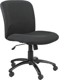 Safco Uber Office Chair, Heavy Duty Stool, 500 lbs Capacity, Ergonomic Mesh Back, 360 Swivel Seat, 5-Star Base, Big and Tall, Black